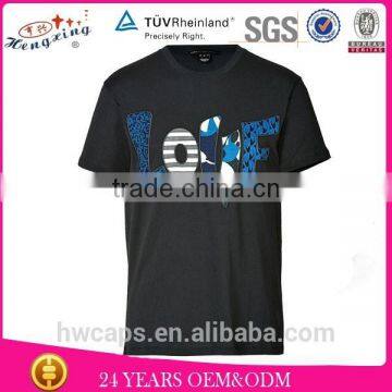 Printing 100%cotton mens blank designer tshirt design