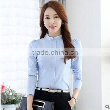 Custom Womens Chantity Nice Design Fashionable Ladies Formal Tops and Blouses Models for Summer