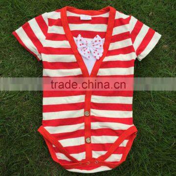 2015 New Bubble Stripe Romper Baby Boys Romper Cotton Baby Romper 1.Size: 4-6M, 7-9M,10-12M,