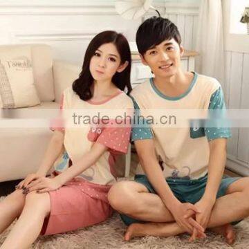 2015 china wholesale new style couple pajamas