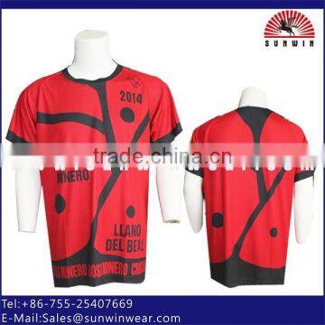2015 Men's Custom Sublimated Table Tennis Jersey /sublimation Tshirt Wholesale photo-2