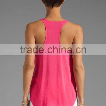 Women's 100% Rayon Pocket Shirting Tank photo-2