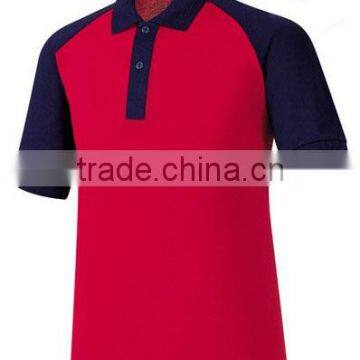 Embroidery Logo Two-tone / Two Color Custom Golf Polo Shirt photo-5