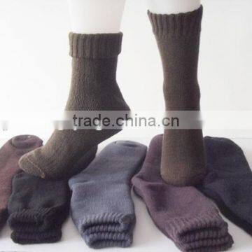 Men winter warm full toweling terry socks