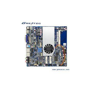 ZC-T4200DL mini itx motherboard With VGA,HDMI,LVDS,DC 12V MINI ITX Motherboard,2 ethernet port motherboard