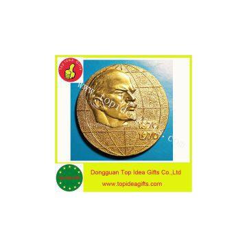 Cheap custom challenge coin/military coin with gold silver with soft enamel with imitation enamel / figure metal coin