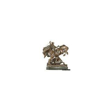 Sell Sell Bronze Sculpture Solider on Horse