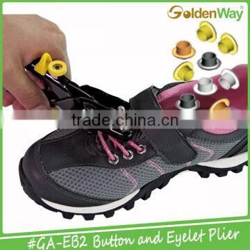 2 in 1 High Quality 65% Energy Saving Shoes Eyelet & Button Punch Plier Tool photo-2