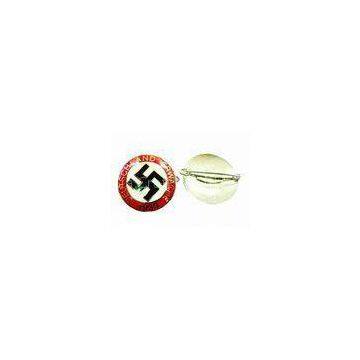 Germany metal brass Nickel plated Glass paint  Metal Pin Badges  for promotional