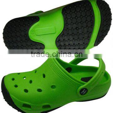 Selling Various Styles OEM Good Hot Sales EVA Clogs With Rubber Outsole, Various Sizes and Colors Available, EVA Injection Shoes