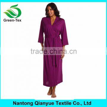 Women's Long Modal Robe Bride Bath Robe Wholesale