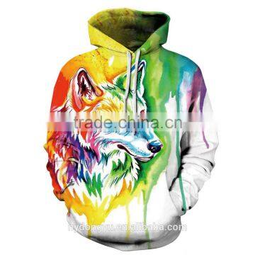 color block wolf creative 3D pinted hoodies/ask sky unisex 3D printed sweatshirt hoodies/hot sell 3D baseball jacket