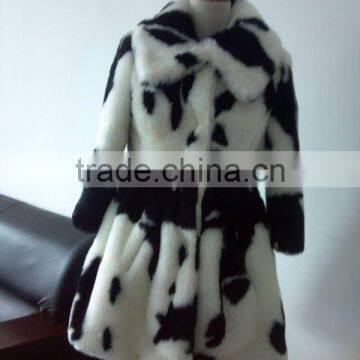 lady fashional winter warmly fur fabric jacket 2014