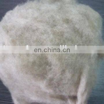 Manufacturer Dehaired and Carded Chinese Sheep Wool Med Shade 21.5mic/34-36mm