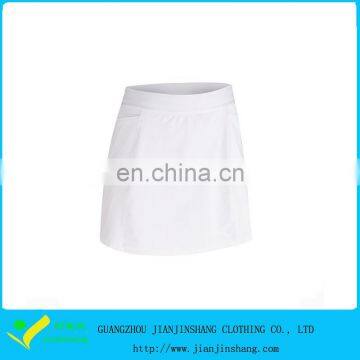 Blank Color Dri Fit Polyester Moisture Wicking Sports Tennis Skirts