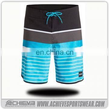 neon color strips board shorts summer surfing shorts