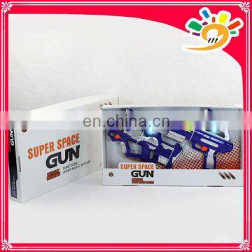 Led 2013 B/O plastic space toys gun with music and light