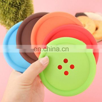 Food grade button design soft rubber cup bar mat, soft pvc coater for table decorate