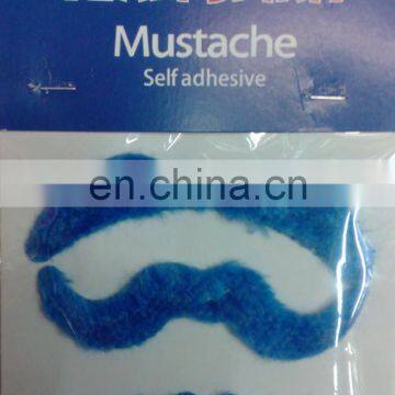 MUS-0413C Moustache Fake moustache Blue party moustache