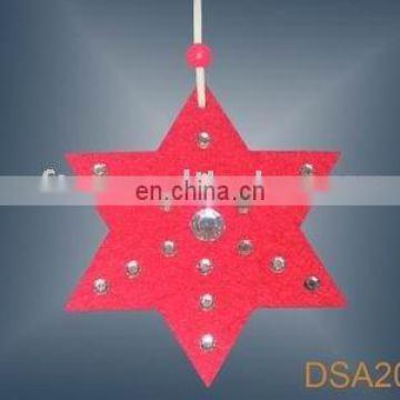 christmas laser cut felt star ornament