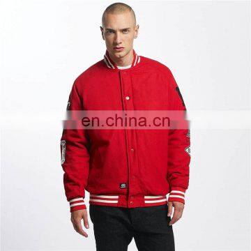 Custom Mens Plain Sports Varsity Jacket Cotton Material Jacket Wholesale