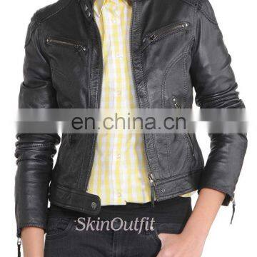 ladies bikerleather jacket