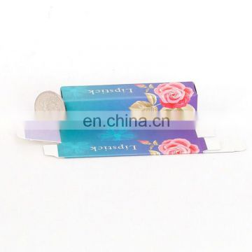 Low price rectangle paper gift box printed folding paper box for lipstick packing