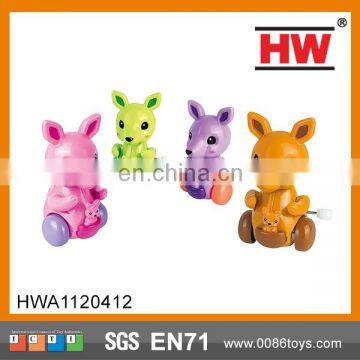 9CM On The Solid Color Running Small Kangaroos Wind Up Mini Toys