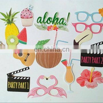 12pcs hawaii summer party supply photo props photography photo booth props