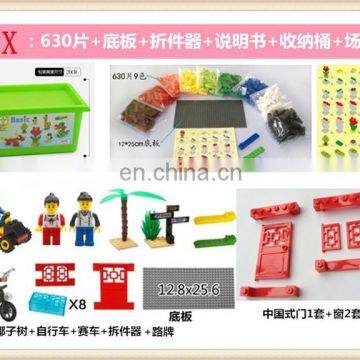 hot sell cheap price big tool box 630pcs diy building blocks toy