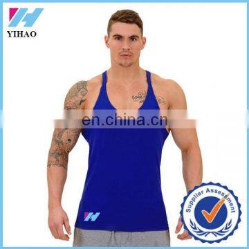 Trade Assurance Yihao 2015 Men Sports Gym Wear Printed Stringer Vest Tank Top