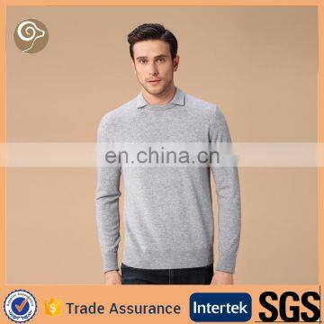 Round neck collar cashmere pullover cashmere sweater