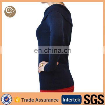 Women Boat Neck 100 Cashmere Sweater photo-2