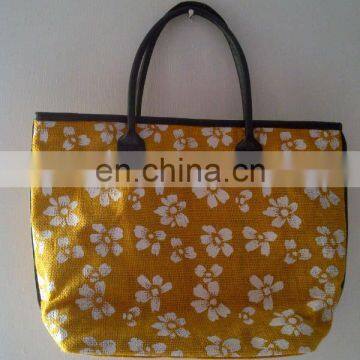 printed jute bag