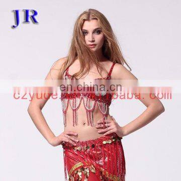 Belly dance beaded tassel bra YD-030#