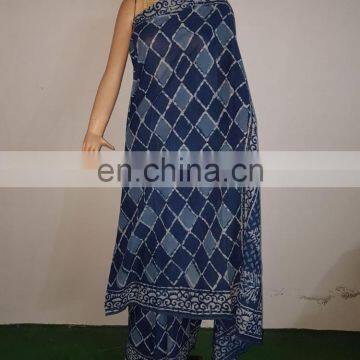 Indian Design Wholesale Hand Block Printed Saree photo-5