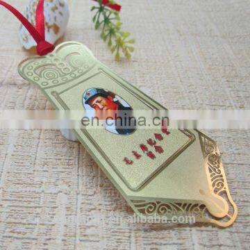 Metal etching Bookmark with custom logo and gold-filled