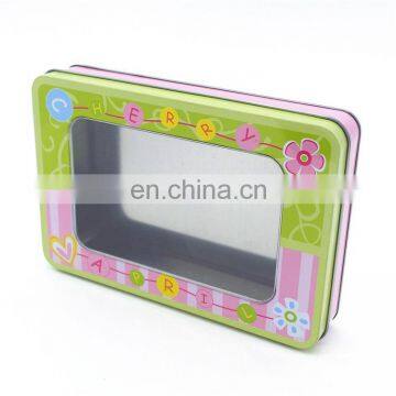 Cheap Tin Packaging Box With Pvc Window on Top for Chocolate or Tea or Cake Storage photo-6