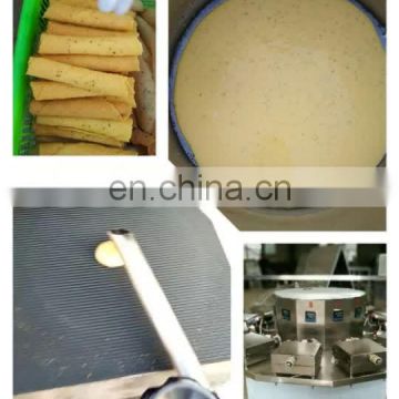 Industrial Semi Automatic Crispy Egg Roll Maker Ice Cream Cone Baking Italy Pizzelle Cookies Making Machine For Sale