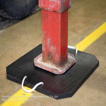 compression resistance UHMW-PE outrigger mat for crane