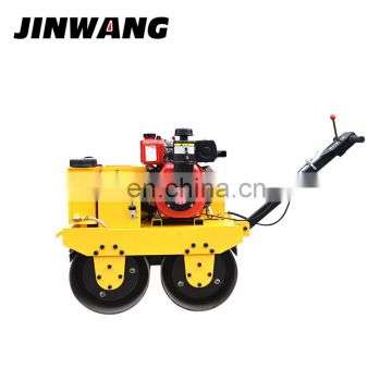 450mm double drum walk behind vibratory roller compactor for construction