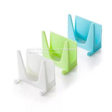 New Quality Plastic Kitchen Pot Pan Cover Shell Cover Sucker Tool Bracket Storage Rack D1028 photo-5