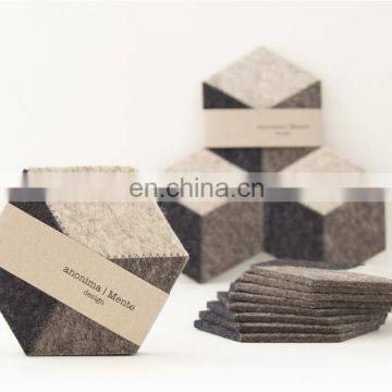 Red Color Eco Friendly Logo for Coasters Round Felt Coaster photo-6