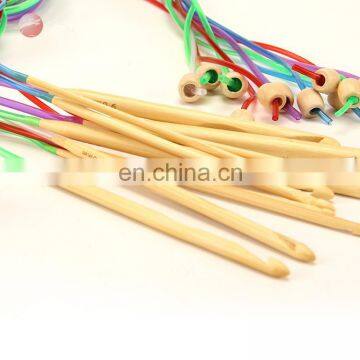 Multi-color Top Quality Plastic Tube Smooth Nature Circular Bamboo Knitting Crochet Hooks Needles Sets Tool photo-5