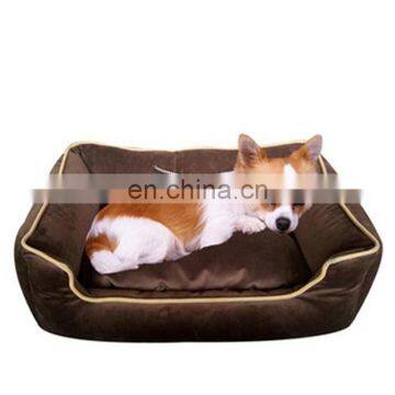 Large washable short plush cuddle wholesale dog bed luxury