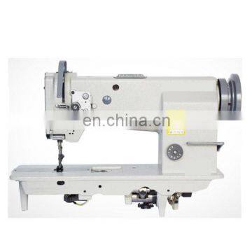 Double Needles Heavy Duty Lockstitch Flat Bed Industrial Sewing Machine for Leather photo-3