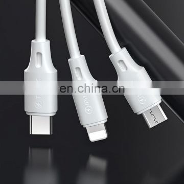 Free Sample 3 IN 1 2A Full Speed Pro Data Cable With DC / AC Charger Computer photo-2