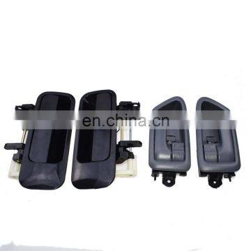 Rear Black Outside +Gray Inside Door Handles Set For Toyota Camry 1997-2001 69210AA010 69210-AA010 69240AA010 photo-4