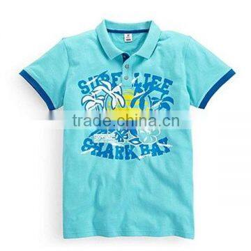 OEM factory Fashion beautiful cotton kids polo shirt