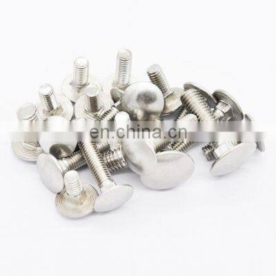 Stainless Steel A2 A4 screw zinc Square Neck Mushroom head  M8 step Carriage screw coach screw